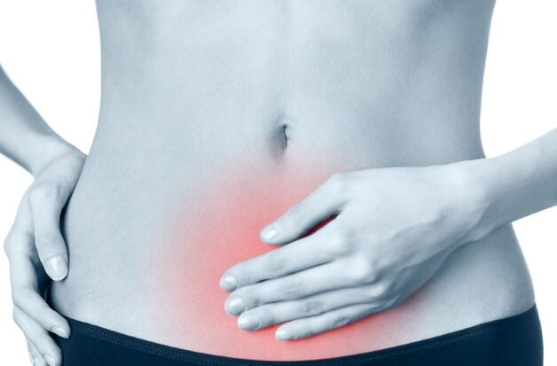 Krampfadern des Beckens.